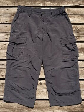 The North Face Men's Taupe Embroidered Logo Shorts